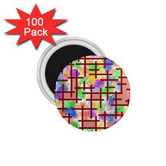 Pattern-repetition-bars-colors 1 75  Magnets (100 Pack) 