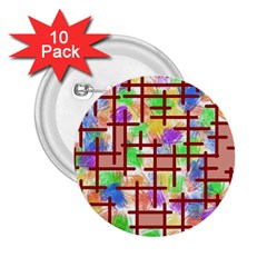 Pattern-repetition-bars-colors 2 25  Buttons (10 Pack) 