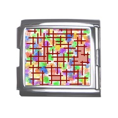 Pattern-repetition-bars-colors Mega Link Italian Charm (18mm)