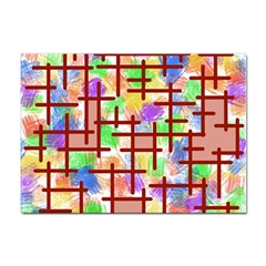 Pattern-repetition-bars-colors Sticker A4 (100 Pack)