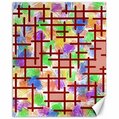 Pattern-repetition-bars-colors Canvas 16  X 20 