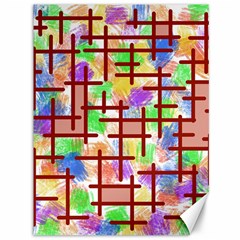 Pattern-repetition-bars-colors Canvas 36  X 48 