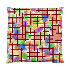 Pattern-repetition-bars-colors Standard Cushion Case (one Side)