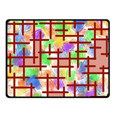 Pattern-repetition-bars-colors Fleece Blanket (small)