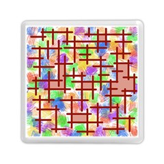 Pattern-repetition-bars-colors Memory Card Reader (square)