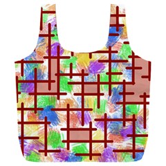 Pattern-repetition-bars-colors Full Print Recycle Bag (xxl)