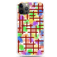 Pattern-repetition-bars-colors Iphone 12 Pro Max Tpu Uv Print Case by Maspions