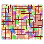 Pattern-repetition-bars-colors Premium Plush Fleece Blanket (Small) 50 x40  Blanket Front