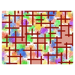 Pattern-repetition-bars-colors Two Sides Premium Plush Fleece Blanket (baby Size)