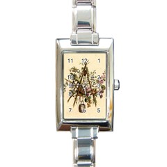 Vintage-antique-plate-china Rectangle Italian Charm Watch