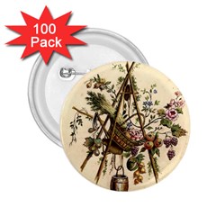 Vintage-antique-plate-china 2 25  Buttons (100 Pack) 