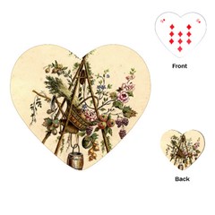 Vintage-antique-plate-china Playing Cards Single Design (heart)