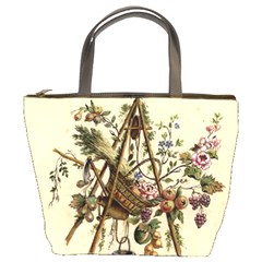 Vintage-antique-plate-china Bucket Bag