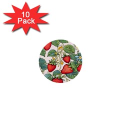 Strawberry-fruits 1  Mini Buttons (10 Pack) 