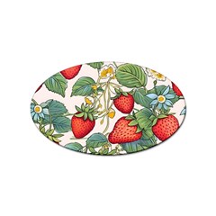 Strawberry-fruits Sticker Oval (10 Pack)