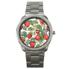 Strawberry-fruits Sport Metal Watch