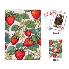 Strawberry-fruits Playing Cards Single Design (rectangle)