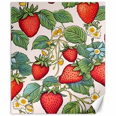 Strawberry-fruits Canvas 8  X 10  by Maspions