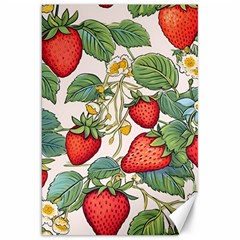 Strawberry-fruits Canvas 20  X 30  by Maspions