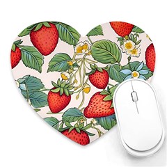 Strawberry-fruits Heart Mousepad