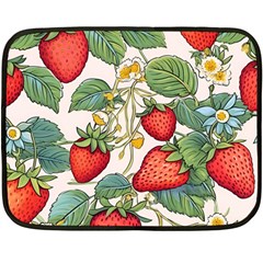 Strawberry-fruits Fleece Blanket (mini) by Maspions