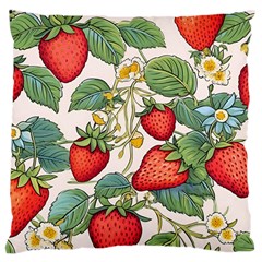 Strawberry-fruits Large Cushion Case (one Side) by Maspions