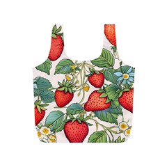 Strawberry-fruits Full Print Recycle Bag (s) by Maspions