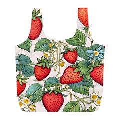 Strawberry-fruits Full Print Recycle Bag (l)