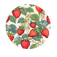 Strawberry-fruits Mini Round Pill Box by Maspions