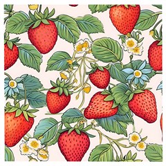 Strawberry-fruits Wooden Puzzle Square by Maspions