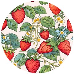 Strawberry-fruits Wooden Puzzle Round by Maspions