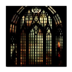 Stained Glass Window Gothic Tile Coaster by Maspions