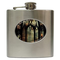 Stained Glass Window Gothic Hip Flask (6 Oz) by Maspions