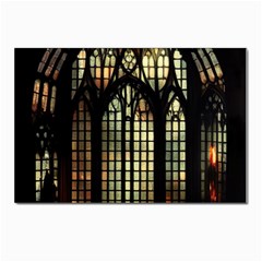 Stained Glass Window Gothic Postcard 4 x 6  (pkg Of 10) by Maspions