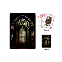 Stained Glass Window Gothic Playing Cards Single Design (mini)