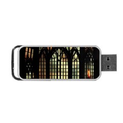 Stained Glass Window Gothic Portable Usb Flash (two Sides) by Maspions