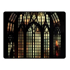 Stained Glass Window Gothic Two Sides Fleece Blanket (small)