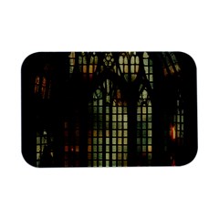 Stained Glass Window Gothic Open Lid Metal Box (silver)   by Maspions