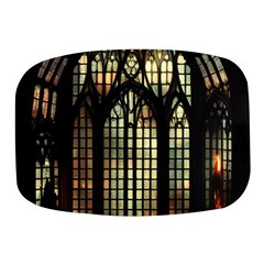 Stained Glass Window Gothic Mini Square Pill Box