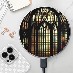 Stained Glass Window Gothic Wireless Fast Charger(white) by Maspions