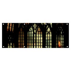 Stained Glass Window Gothic Banner And Sign 8  X 3  by Maspions