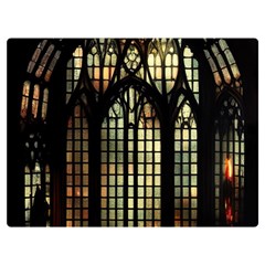 Stained Glass Window Gothic Two Sides Premium Plush Fleece Blanket (baby Size)