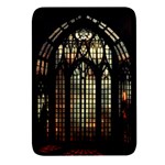 Stained Glass Window Gothic Rectangular Glass Fridge Magnet (4 pack) Front