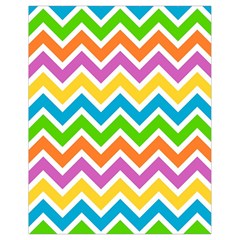 Chevron Pattern Design Texture Drawstring Bag (small) by Apen