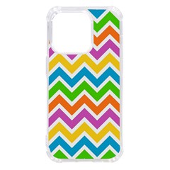 Chevron Pattern Design Texture Iphone 14 Pro Tpu Uv Print Case