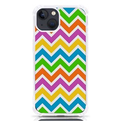 Chevron Pattern Design Texture Iphone 13 Tpu Uv Print Case by Apen