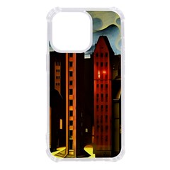 Sci-fi Futuristic Science Fiction City Neon Scene Artistic Technology Machine Fantasy Gothic Town Bu Iphone 13 Pro Tpu Uv Print Case by Posterlux