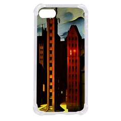 Sci-fi Futuristic Science Fiction City Neon Scene Artistic Technology Machine Fantasy Gothic Town Bu Iphone Se by Posterlux