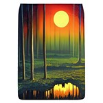 Outdoors Night Moon Full Moon Trees Setting Scene Forest Woods Light Moonlight Nature Wilderness Lan Removable Flap Cover (L) Front