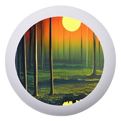 Outdoors Night Moon Full Moon Trees Setting Scene Forest Woods Light Moonlight Nature Wilderness Lan Dento Box With Mirror by Posterlux